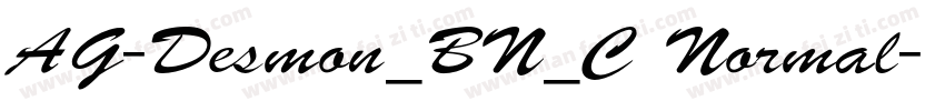 AG-Desmon_BN_C Normal字体转换